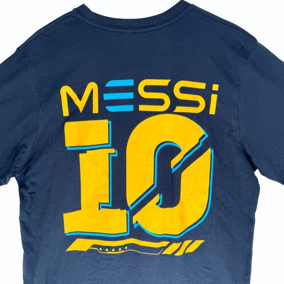 Hard Rock x Lionel Messi Live Greatness Graphic T Shirt Navy Size L - Picture 5 of 9